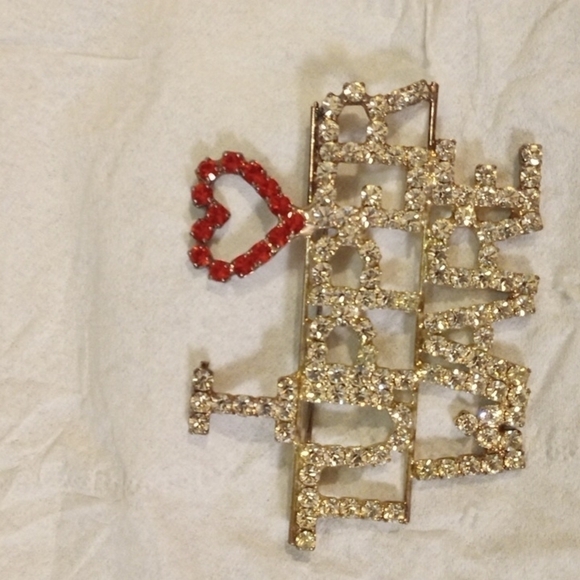 Vintage Tupperware Rhinestone Brouch - Picture 1 of 3